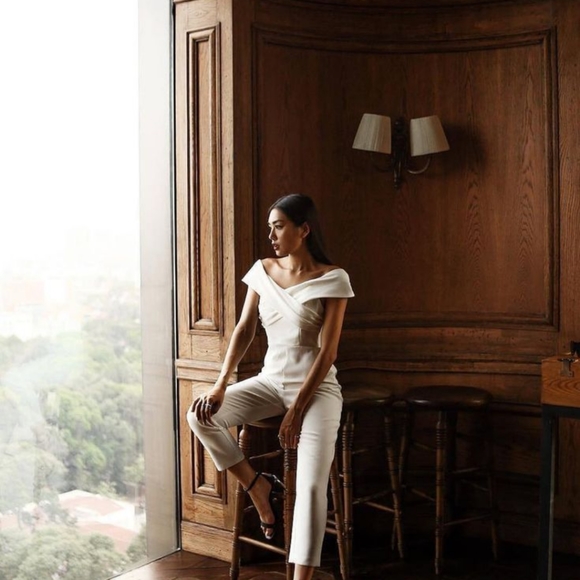 Off shoulder formal jump suit - Picture 3 of 3